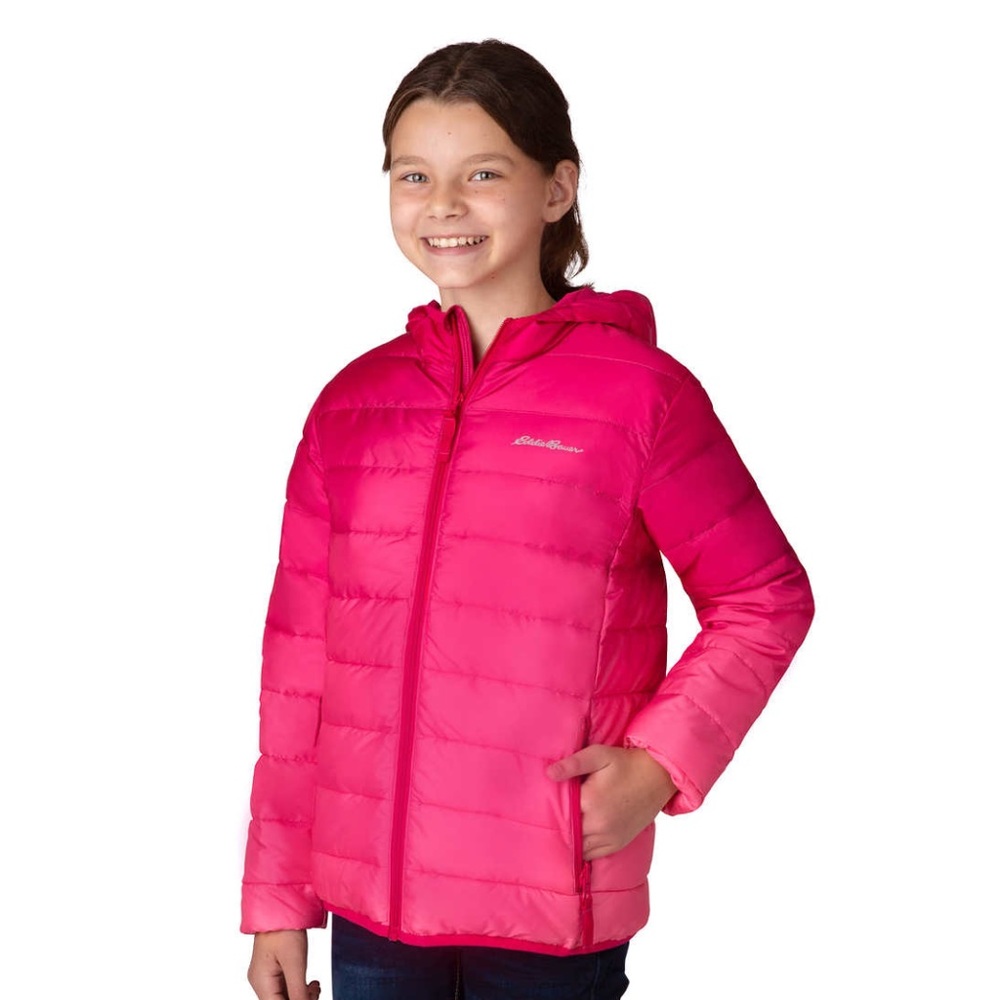 New Girls Eddie Bauer Winter Coat Pink Puffer